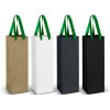 Wine Ribbon Handle Bag Green